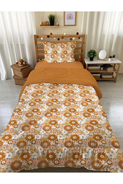 Evmila Set cuvertură de pluș cu model floral 160x220 cm