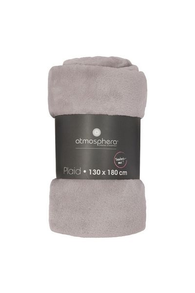 Atmosphera بطانية مستطيلة سادة 130 × 180 سم 156047B