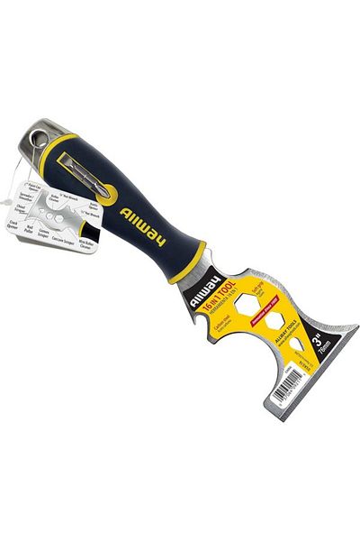 Allway Tools 16-in-1 Carbon Steel Blade Paint Scrapping Tool 3inch