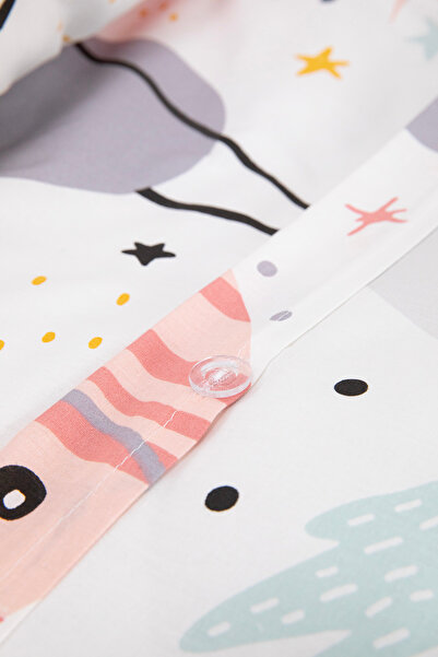 FAVORA Astromini 100% Cotton Baby Duvet Cover Set - Pink