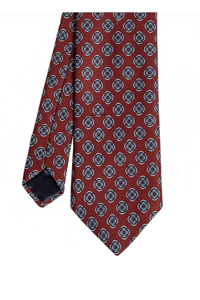 CROATE Burgundy Soft Cotton Fabric Tie