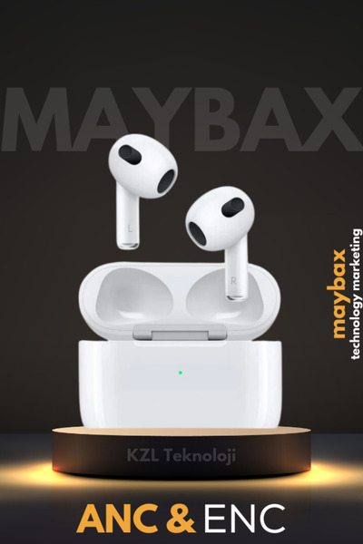 Maybax 4. Nesil Premium Özel Seri İOS Android Uyumlu Bluetooth Kulak İçi Kablosuz Silikonsuz Kulaklık