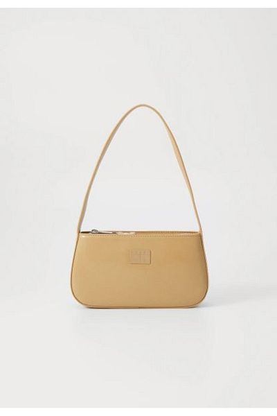Tommy Hilfiger Women's Beige Shoulder Bag with Logo