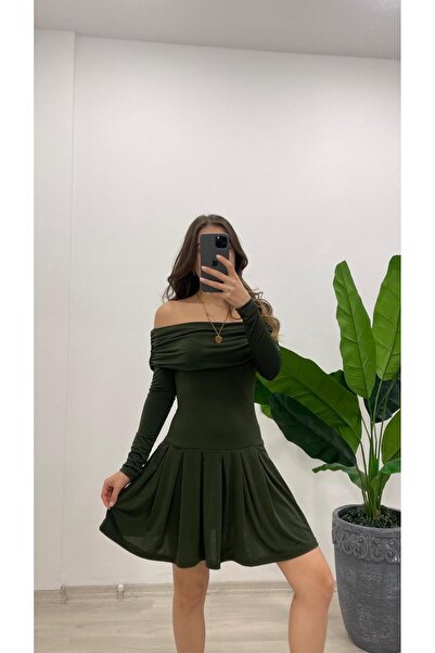 MODA ROCHIE MINI SENDY PLEATĂ MADONNA GULER DE FEMEI