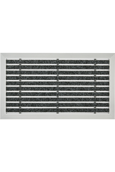 DESAN Ultra Mat Halı Fitilli Alüminyum Paspas - 48x80cm - Siyah