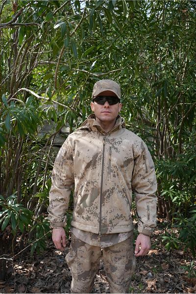 Wolftrap Tactical Pars Gendarmerie Camouflage Softshell Coat, 6 Pocket Hooded Tactical Coat, Protection Clothing