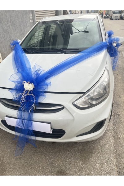 ecrin tuhafiye hobi Pratik Düğün Arabası Süsleme Seti - Gelin Arabası Süsü - Konvoy Süsü