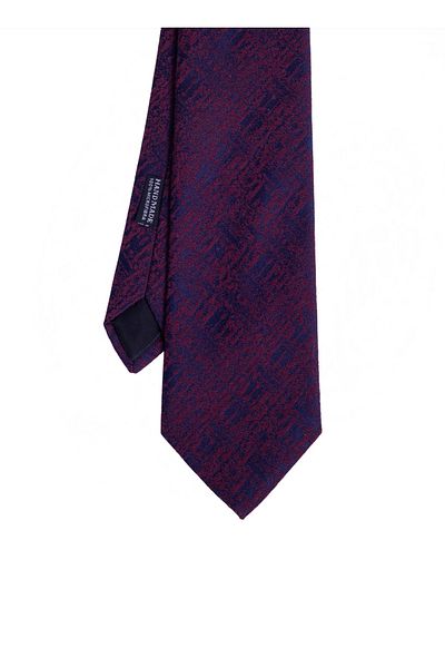 CROATE Burgundy Soft Cotton Fabric Tie