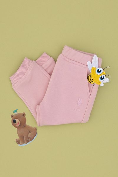 U.S. Polo Assn. Girl's Dusty Pink Sweatpants 50296406 -Vr050