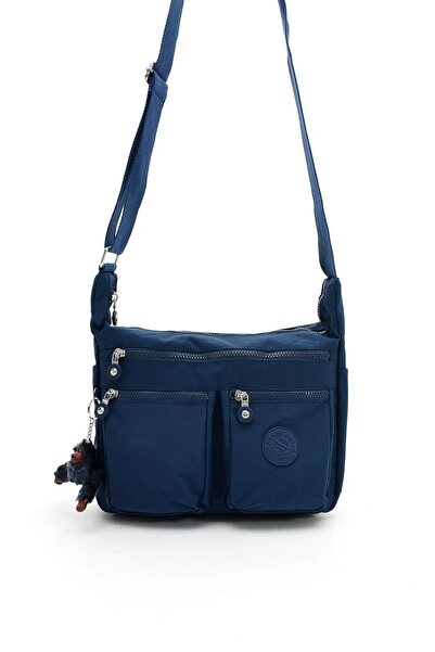 Sanmorris Sn 3023 Синя сумка через плече - Водостійка, багатосекційна сумка через плече з крихким ручкою