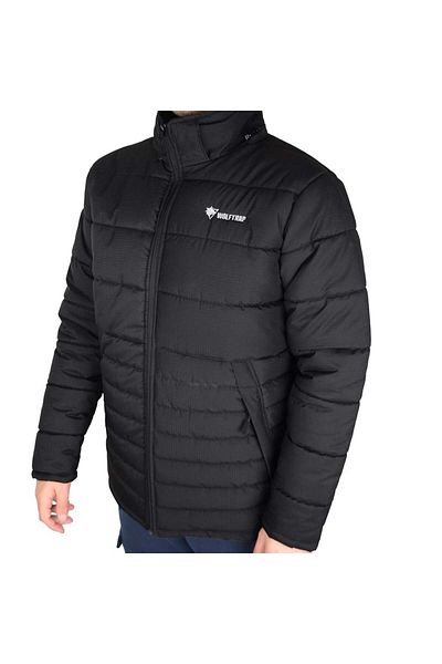 Wolftrap Tactical Καπιτονέ παλτό Wolftrap με κουκούλα μαύρο