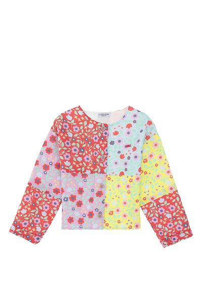 U.S. Polo Assn. Girl's Pomegranate Flower Long Sleeve Shirt 50292379 -Vr239