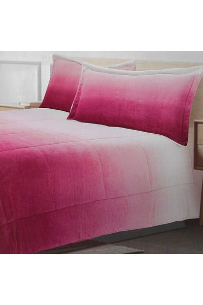 Orange Bed & Bath New Sosoft |Fur Winter Comforter Set 3 Pieces Double Size Comforter - Pink | 269 × 234 Cm