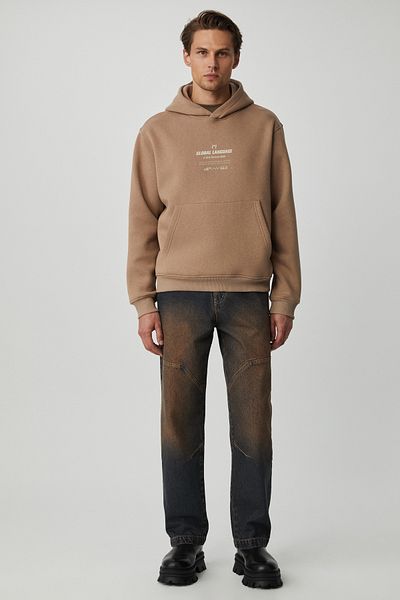 GRIMELANGE Santillana Men's Soft Fleece Inside Mink Sweatshirt