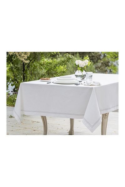 Gül Güler 160*260 by Silver 2 Row Piccolo Tablecloth