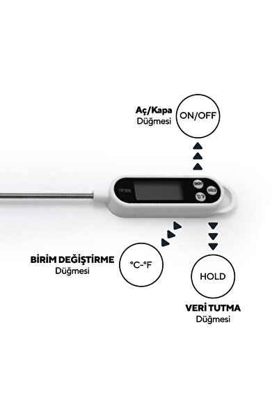 KUMTEL Dijital Gıda Termometresi HDFT-01