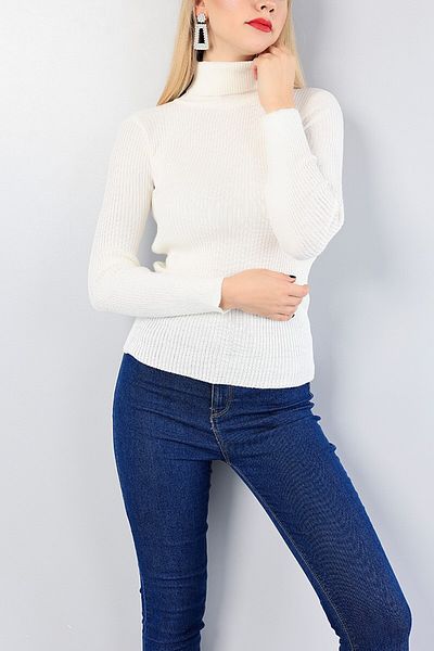 NİSUM MODA PULOVER DE tricotaj cu gât roscat NİSUM