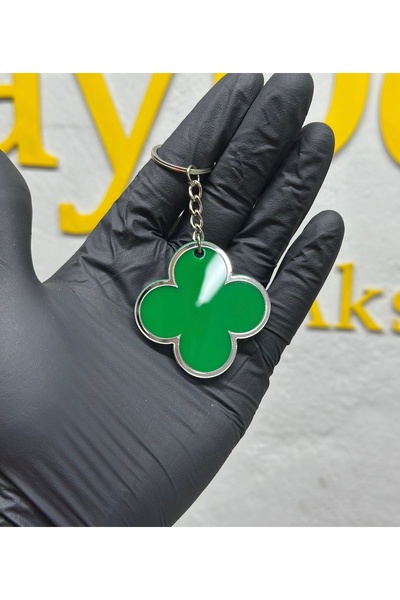 3dbaydesign Clover Keychain(Green-Chrome)
