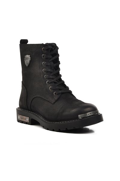 Hammer Jack Μαύρα ανδρικά μποτάκια Nubuck