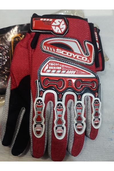 İtimat Kros Motor Eldiveni Korumali Kirmizi L/XL Uyumlu