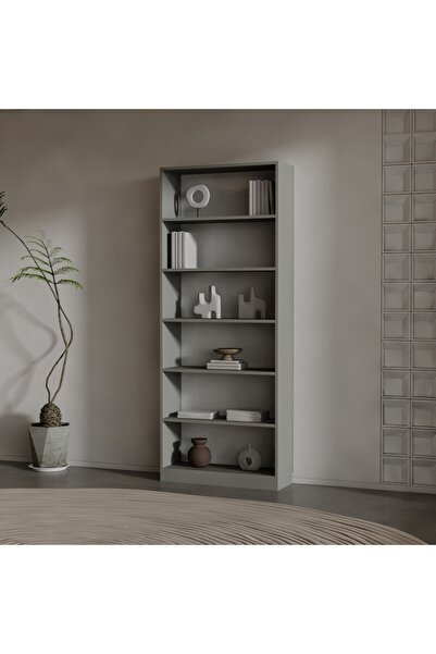 RAFKESTİR EBY SUNTALAM KİTAPLIK ( 200 X 80 X 28 ) ANTRASİT ( MAT )