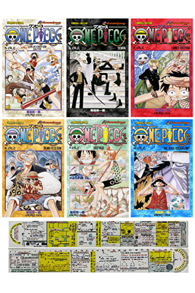Gerekli Şeyler Yayıncılık One Piece 5-6-7-8-9-10. Ciltler Manga Seti + Mat. Ö...