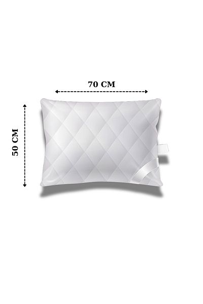 Roi Tekstil Roi 2-Piece Zippered Protective Pillow - Quilted Patterned Mattress Pad