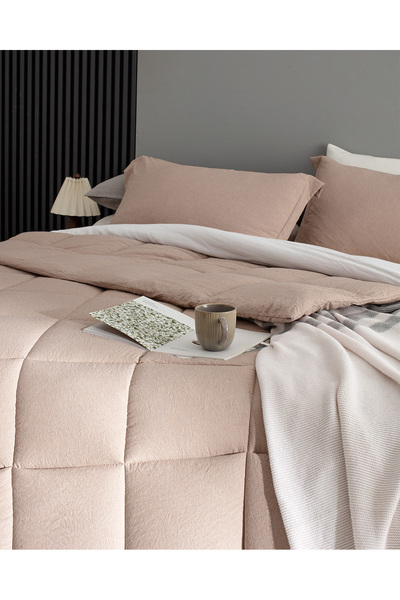 Madame Coco Meleni Tek Kişilik Comforter Set - Kiremit