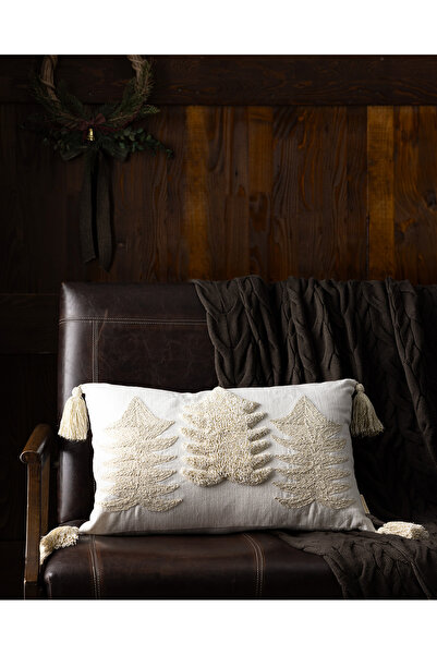 Madame Coco غطاء وسادة قطن إيثريت - إكرو/ذهبي - 40x60 سم