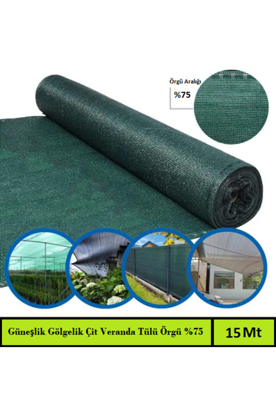 Venoa Bahçe Çit Fileli Örtü Güneş Koruyucu Gölgelik 150x1500 Cm