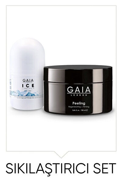 Gaia London Selülit Sıkılaştırıcı Bakım Seti ( Ice Rollon-Peelıng) 2 li Set