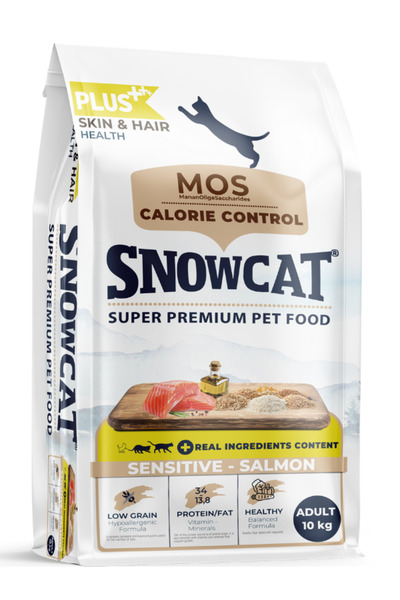Snow Cat Plus Düşük Tahıllı Yetişkin Somonlu Kedi Maması 10 Kg