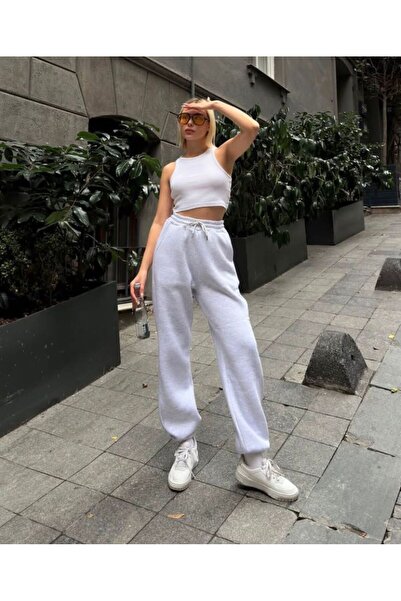 JustBS SUB TRANSPORT JOGGER PENTRU FEMEI CU 2 fire de sezon GRI