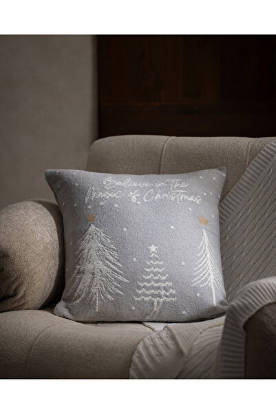 Madame Coco Neveste Throw Pillow Cover - Grey/White - 45X45 cm