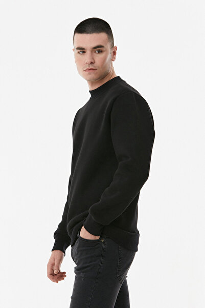 Fulla Moda Basic Dik Yaka Sweatshirt