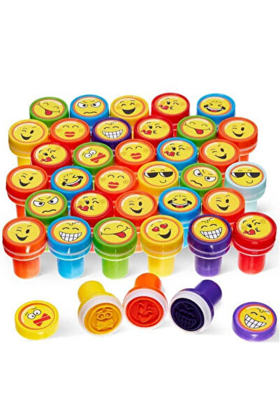 LRS STORE 5 Adet Karışık Damga Baskı Seti Eğlenceli Emoji ve Karakterler Kendinden Mürekkepli Mühür