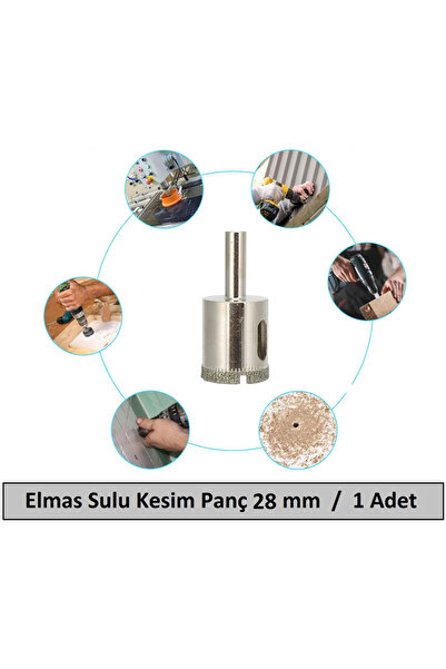 Genel Markalar Cam Mermer Granit Fayans Delici Panç Seti Sulu Kesim 40 Mm