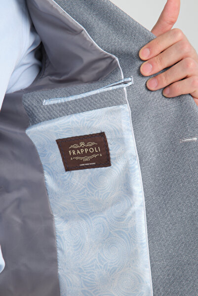 Frappoli Ανδρικό μονόχρωμο σακάκι με μοτίβο