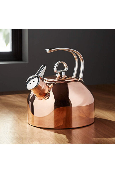 CHANTAL 1.7L Bakır Çaydanlık, İndüksiyon Uyumluluğu ve Şık Tasarım