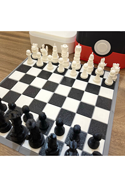 CKA Tasarım Pokemon 3D Kutulu Satranç Seti, 3D Satranç Seti, Pokemon Satranç ...