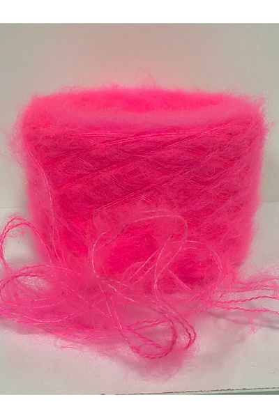 göçer Moher Fluorescent Candy Hand Knitting Floss Pink Lugs 100g