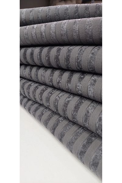 Liderler Navy Blue Striped Sofa Cover with Sponge Non-Slip Sofa Bed Velvet Measurement [170 X 210 cm]