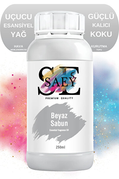 SAEY Beyaz Sabun Esansiyel Uçucu Koku Yağ Buhurdanlık Yağı Difüzör Esansı Hob...