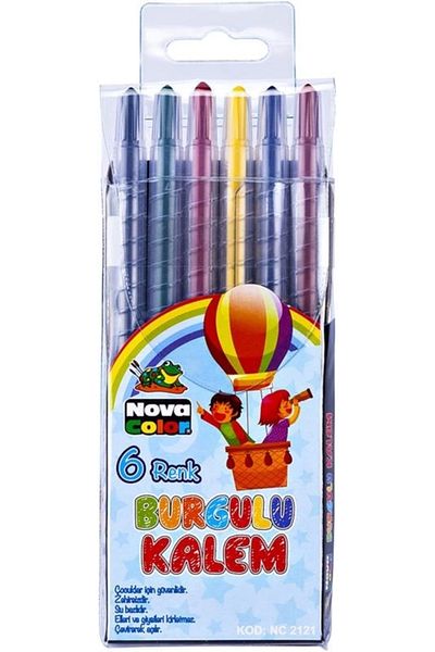 Nova Color Burgulu Kalem 6lı