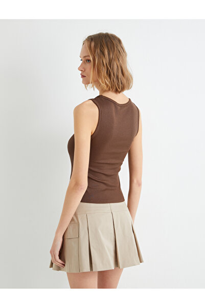 Koton Sznurowany pasek ze sportowym kołnierzem w kształcie litery U