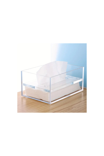 Pleksi Marketi Cutie de șervețele din acril transparent Dispenser de șervețel...