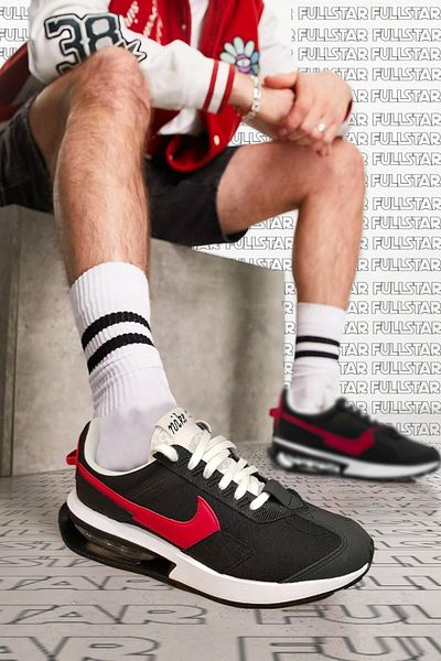 Nike Air Max Pre Day Μαύρο Κόκκινο Unisex Αθλητικά Παπούτσια Casual Αθλητικά Παπούτσια Μαύρο Κόκκινο Λευκό