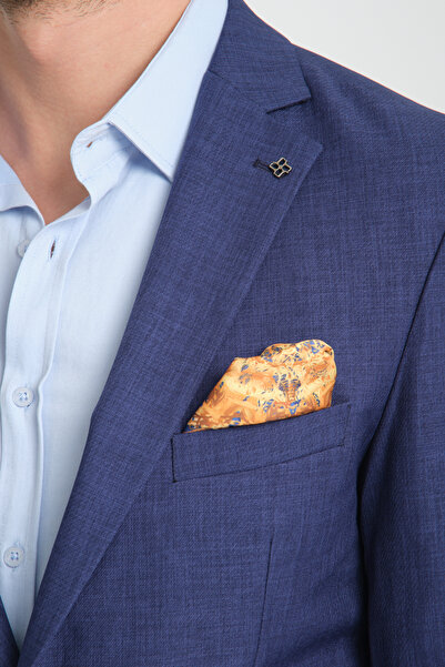 Frappoli Nipoye Ανδρικό Αθλητικό Μπλέιζερ Μπλέ Πλήρως Φόδρα Μονόκλινο Πέτο Slim Fit