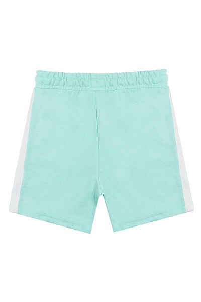 Chandraswear College Patterned Girl's Turquoise Shorts and T-Shirt Set