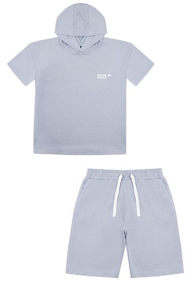 Chandraswear Boy's Gray Aspen Shorts and T-Shirt Set